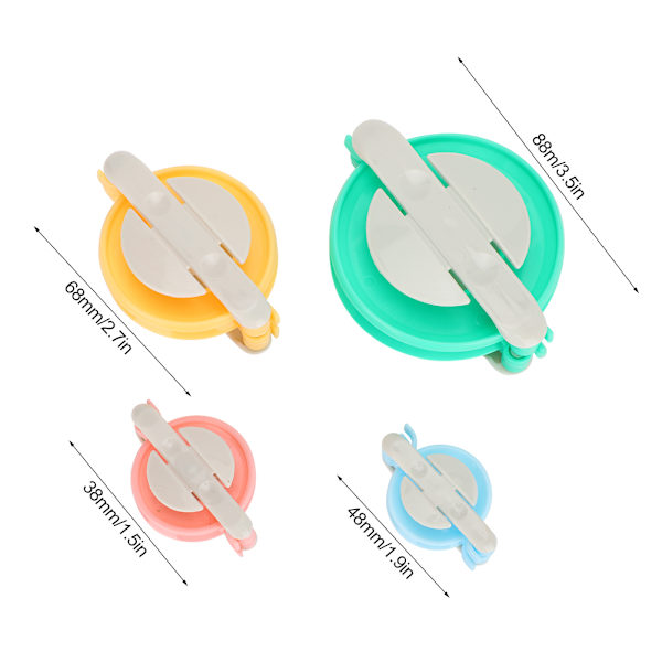 4 storlekar Pompom Maker Plast DIY Fluff Ball Vävning Handarbete Stickning Verktyg Set