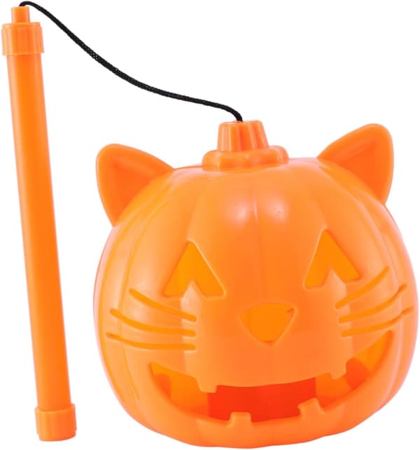 LED Halloween gresskarlykt – Jack-o'-lanternelys for innendørs og utendørs dekor