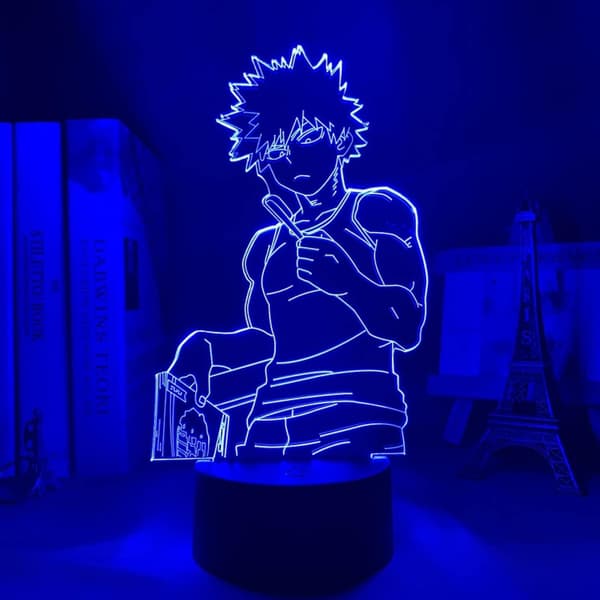 3D LED Lampe 3D Natlys Bakugo Katsuki LED Natlys En