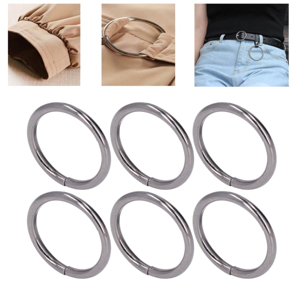 20 stk. metalringe 4x32mm jern robuste holdbare multifunktionelle udsøgte metal O-ringe Gray
