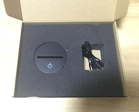 Hundevalpefigur 3D-lampe Optisk nattlampe 7 farger Changi