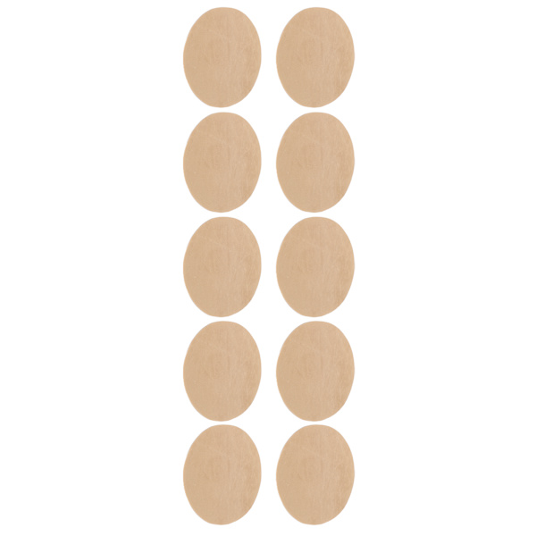 5 par jernlapper lim oval erme albue reparasjon DIY dekorasjon klær klistremerkerKhaki