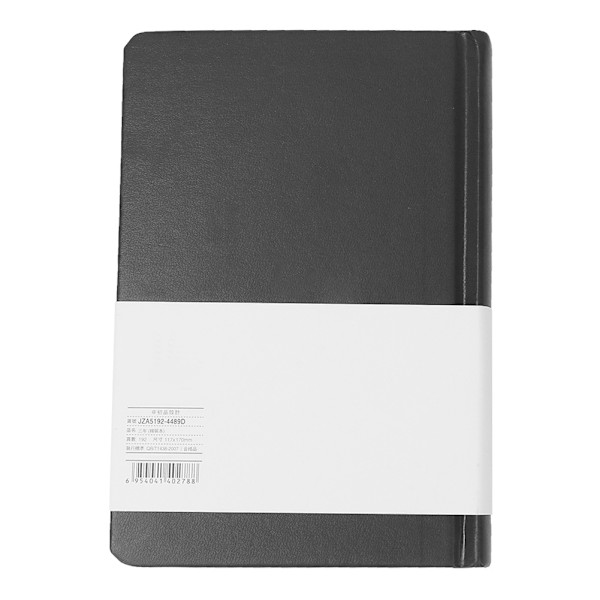 Student Study Classroom Note Hard Cover Office Diary Notebook Hardcover Notepad(Svart)