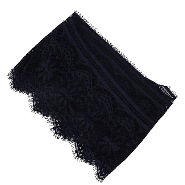 14,5 cm polyester silke kläder broderi spets DIY klänning hantverk tyg kläder dekoration marinblå