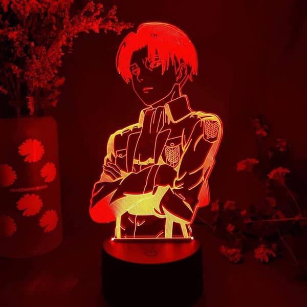 Levi Ackerman 3D Anime Natlampe Attack On Titan Japansk