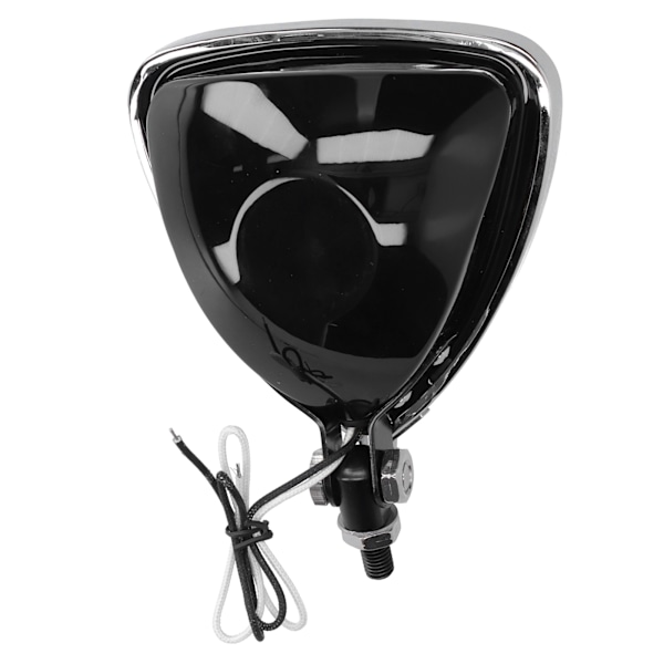 12V 55W Retro Motorcykelstrålkastare Triangulär Gul Lins Ljusstark Huvudlampa för Motorcykel ATV