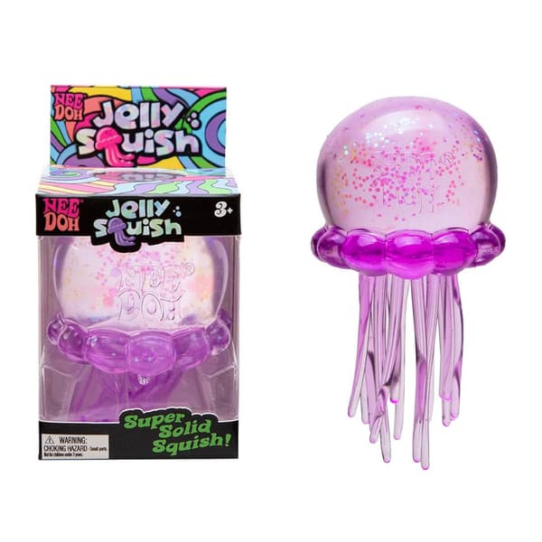 NeeDoh Jelly Squish Stressball, Super Solid Squishy Manet Fidgetleke, Sensorisk Squishy Leke for Angstlindring, Barn og Voksne 3+ purple