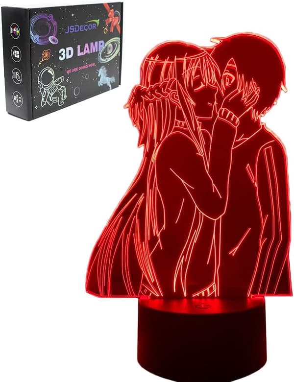 SAO Anime Figur LED Lys Søte Gutter & Jenter Julebursdag
