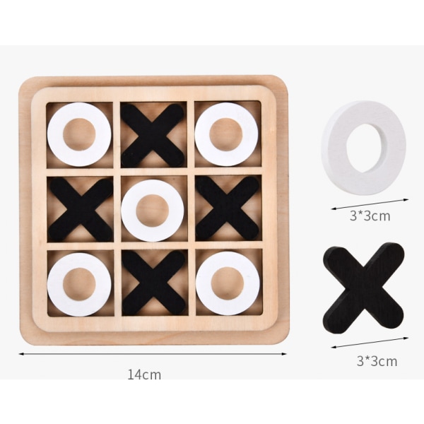 Træ XO Tic Tac Toe skak