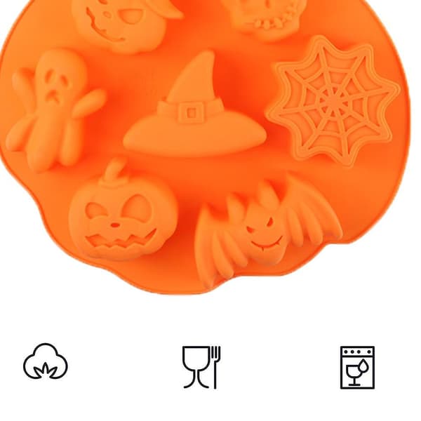 Uhæggelig Halloween Formet Isterningebakke / Madforme - Sjov Sc