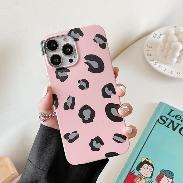 Kompatibel med iPhone 13promax Skal Söt, Leopard Skydd