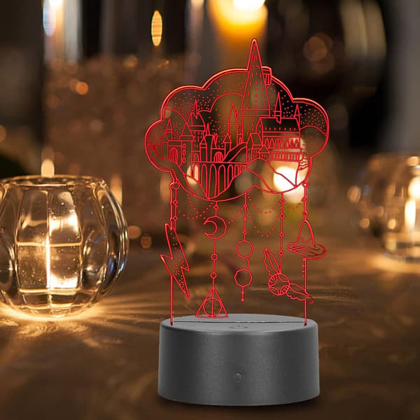 Sengelampe, Castle Eco Friendly 7 Farve 3D Natlampe US