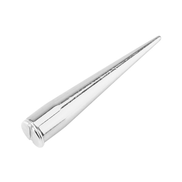 7mm 10 sæt metalspidsnitter og pigge skrue bag til DIY læderhåndværk (sølv)