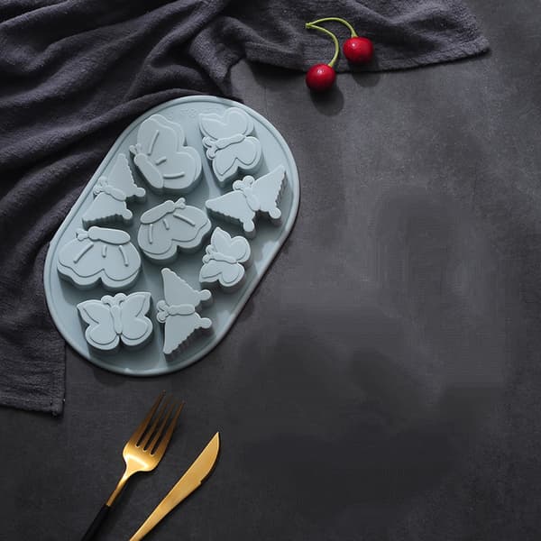 9 Fjärilskaka Silikonform Halloween Påsk Drip Chocol