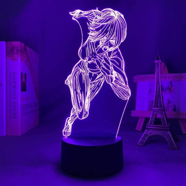 Attack on Titan 3D Anime Lampe Natt Levi Ackerman Illusjon N