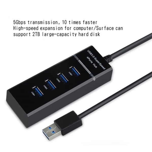 USB3.0HUB 4-portars 3.0 splitter 3.0 hub hub extender hastighet usb dator splitter