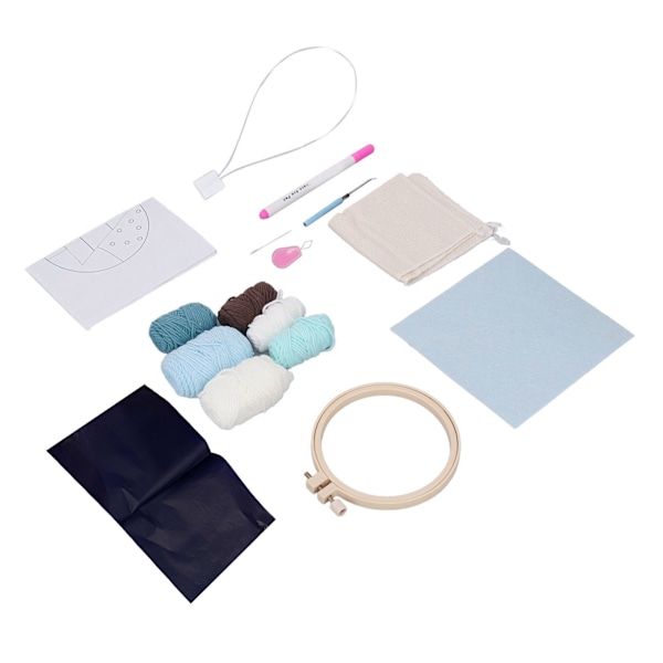 Julbroderi-kit Hands On Ability Lovely Pattern Easy Operation Punch Needle Kit för nybörjare Holiday Vibes