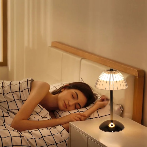 LED Krystal Bordlampe Touch Control Sengebordlampe til Soveværelse Restauranter Barer Cafeer Hoteller