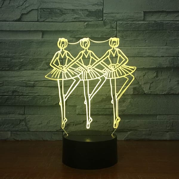 Led Waltz Tango Dans 3D Nattlys, Barn Nattlys 16-Co