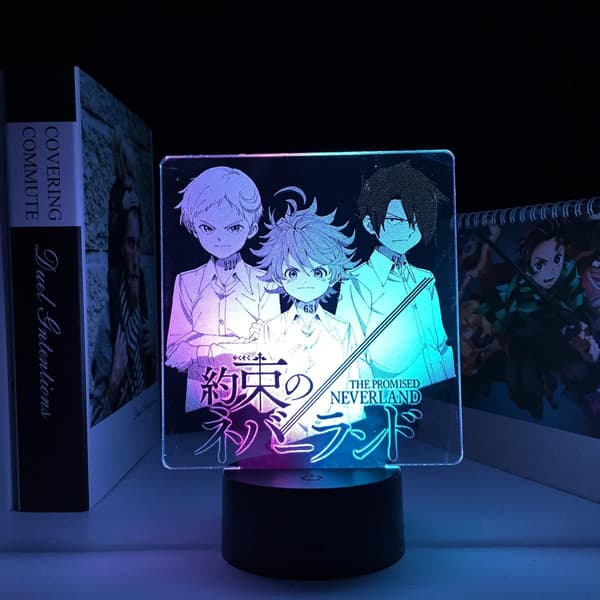 The Promised Neverland for Bursdagsgave Anime Figur 3D LED
