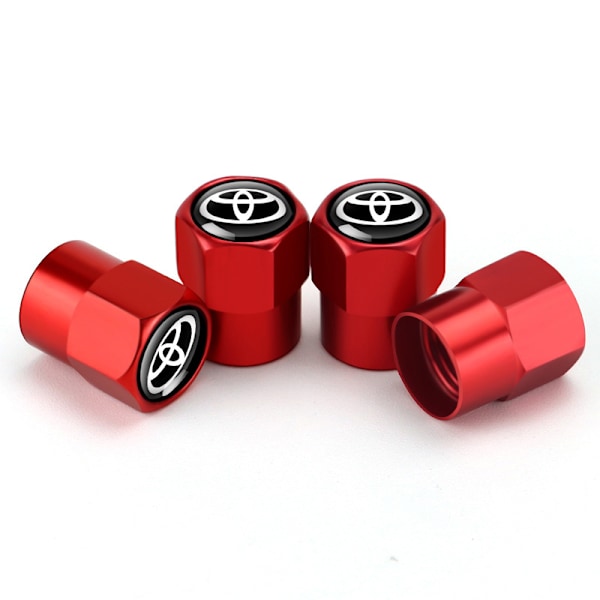 Sopii Toyota Camry Corolla Ralink New Highlander RAV4 Reiz -venttiilihattu rengasventtiilihattu (punainen [2 sarjaa 8])