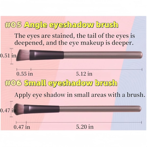 12-delt sminkebørstesett, Premium syntetiske foundation, pudder, concealer, øyenskygge sminkebørster, med bøtte Khaki