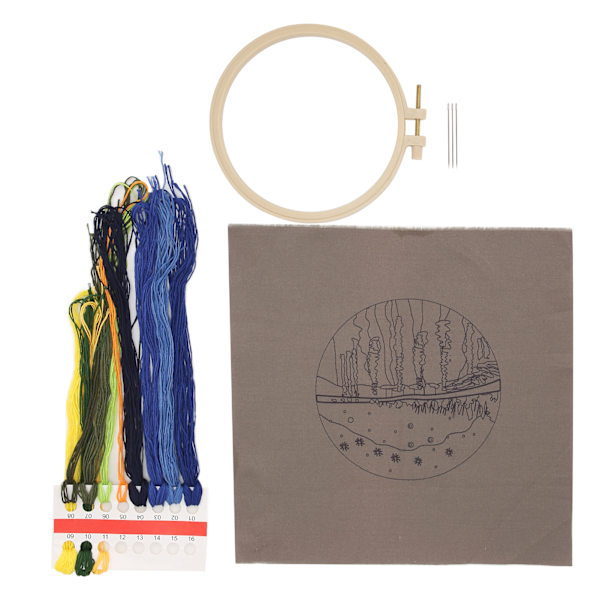 Broderi Starter Kit DIY Smukt Udseende Håndarbejde Tilbehør Til Hjemmeindretning Stjerne I Himlen