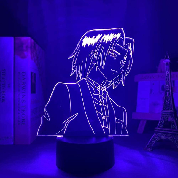 Naruto Kakashi Uchiha Sasuke 3D Illusionslampa Nattlampa Smart Touch, RGB-effekt USB-kabeldriven Kreativ 3D Japansk Animelampa