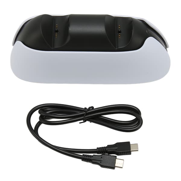 Oplader til PS5-controller - Dobbelt controller-opladningsstativ med LED-indikator til PS5-dockingstation