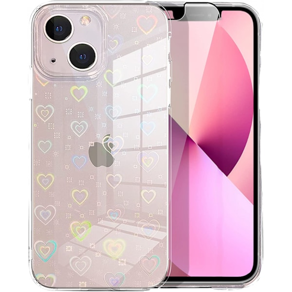 Kompatibel med iPhone 13 Fodral (2021) 6.1 Tum Laser Glitt