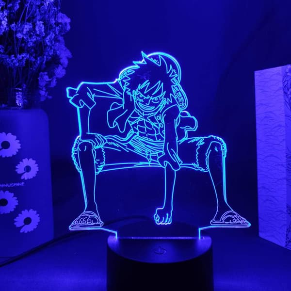 Nattlysleke 3D-lampe Optisk illusjon 3D-illusjon Natt L