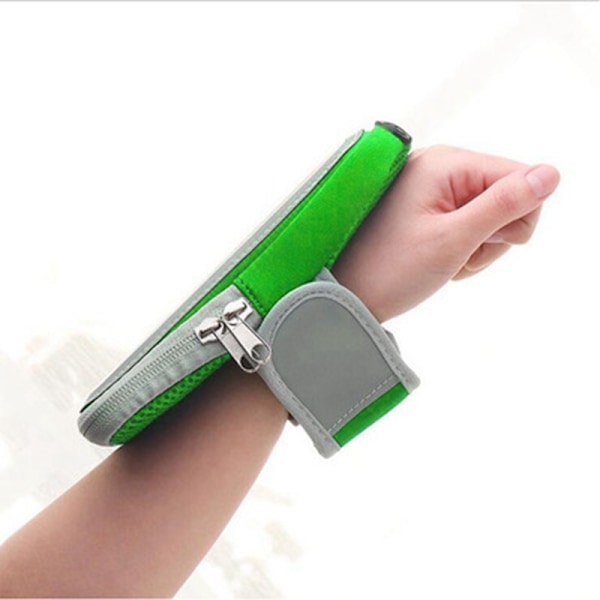 Vattentät löpararmband för utomhusbruk för män och kvinnor, passar telefoner på 5,1-7 tum (Plus size-6,6-7 tum mobiltelefon)  grå