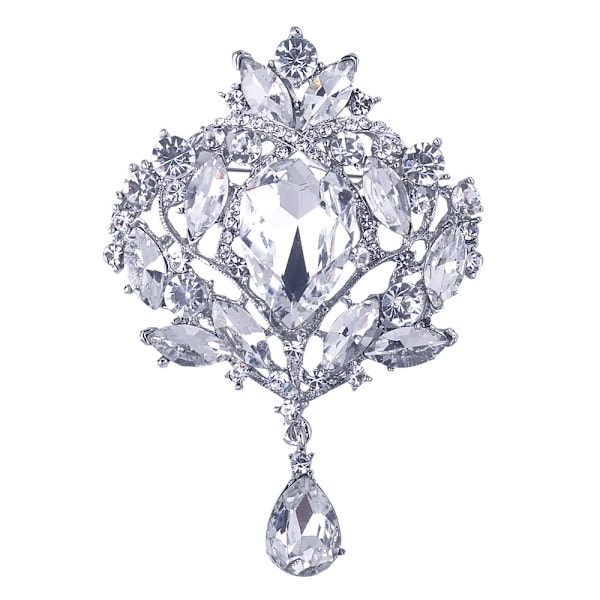 Rhinestone-rintakorut, häämorsiusrintakorut, rintakorut, joissa on rintaneuloja, suurikokoinen hopeoitu valikoima rintaneula, Crytal-rintakorut pins-setti häihin