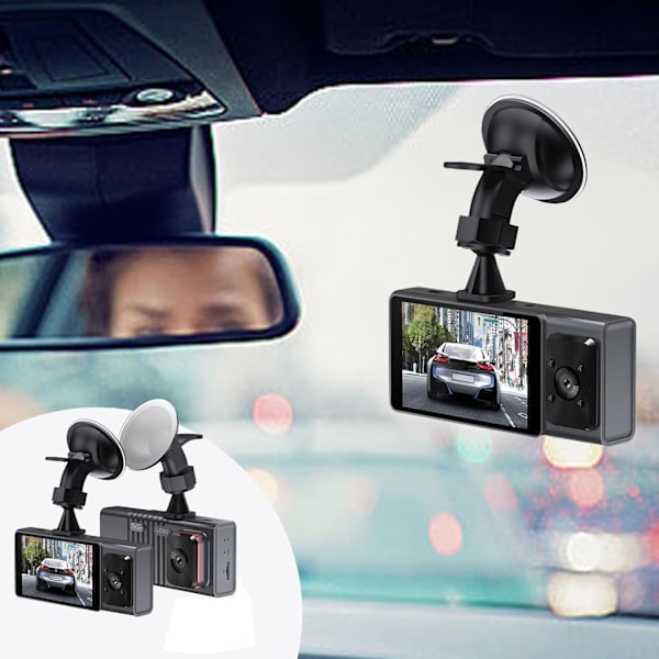 Dash Cam Front Inside, WiFi FHD 1080P HD Dash Camera for Cars, Car Camera with APP, WiFi Dash Cam with WDR Night Vision, 24 Hours Parking Record Dash