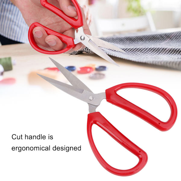 Kontorsmaterial Hand DIY Artware Verktyg Rostfritt Stålblad Sax (Stor)