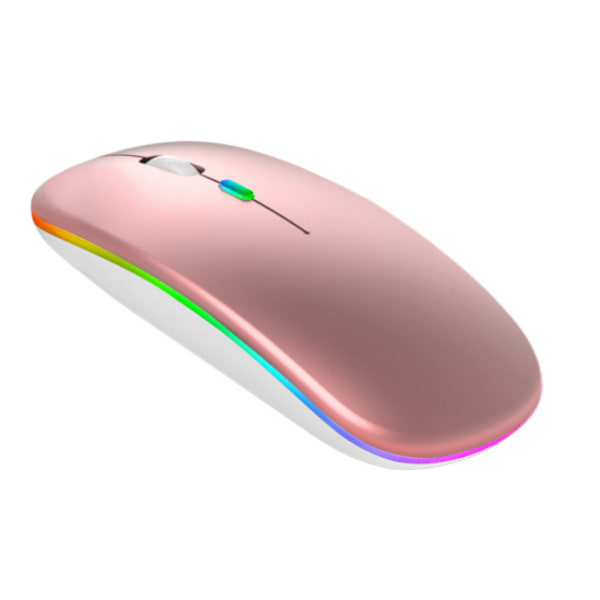 Rose Gold Gradient Glare Trådlös Mus, Ultra Slim Silent M