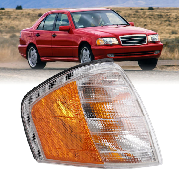 Sideblinklys med høy lysstyrke, front hjørneblinklys, erstatning for Benz C‑Class W202 1993 til 2000 Høyre 2028261243