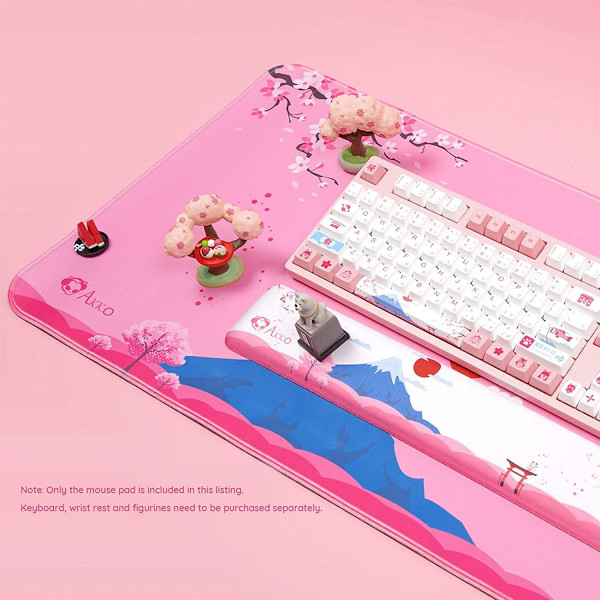 Tokyo World Tour  Gaming Mouse Pad, Skridsikker og holdbar ekstra stor 400 mm x 900 mm