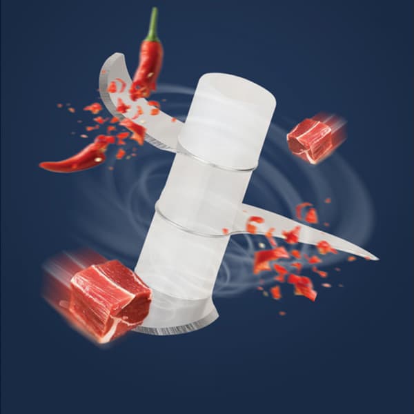 Elektrisk Hvidløgshakker Mini, Hvidløgsmoser Knuser, Lille Madprocessor (250ML)