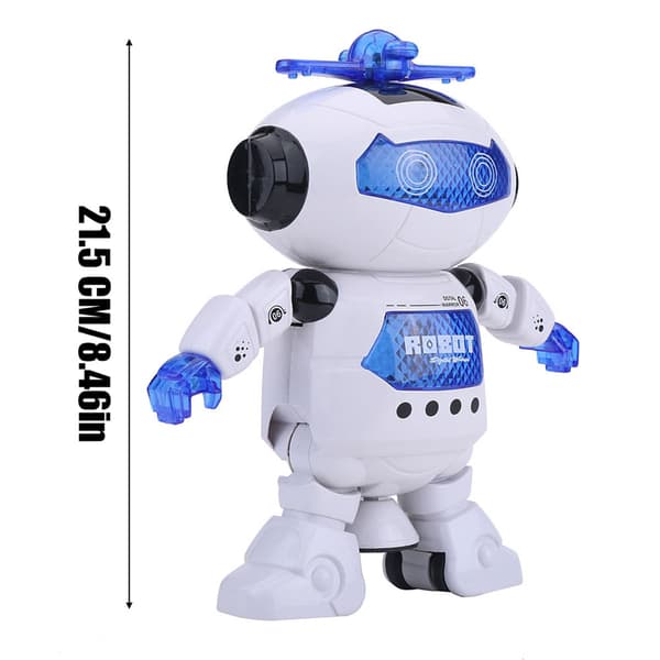 360° roterande belysning dansande humanoid robotleksak barn barn lekfull gåva
