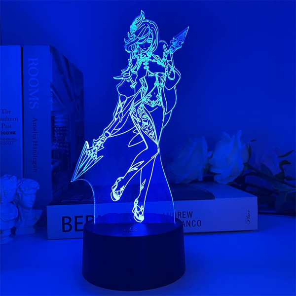 Genshin Impact Shenhe Lamp 3D USB Led Game Character Model A