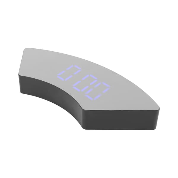 Klocka Enkel Elektronisk LED USB Mute Digital Väckarklocka för Kontor Sovrum Vardagsrum Blå