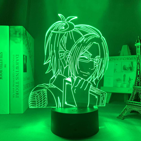 3D nattlampa Anime 3D Light Attack On Titan Hange Zoe Lamp