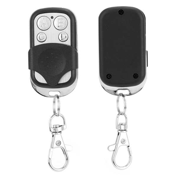 2 stk. 433MHz Universal 4 knappers kontrol duplikat fjernbetjening kopi kode til port dør garage