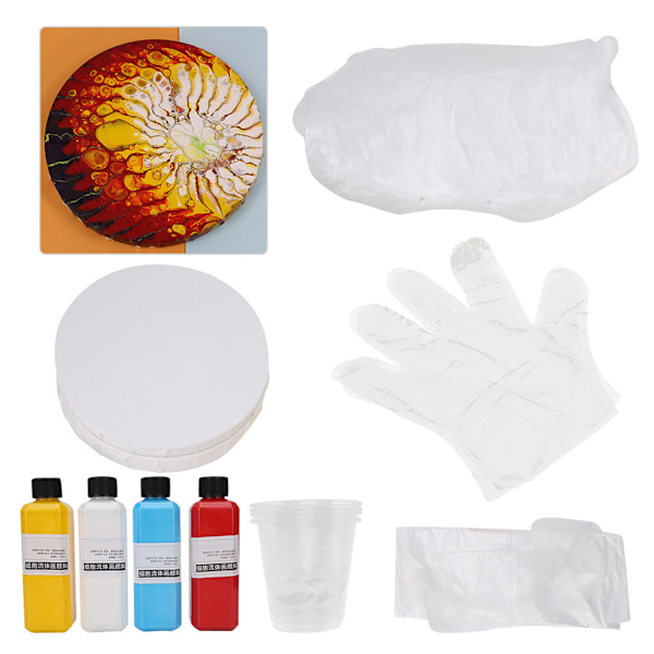 Cellulär vätskemålning pigment barn DIY vätskemålning pigment konstmaterial kit #1