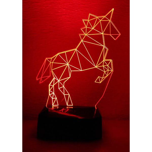 3D Natlampe 9'' Lampe Touch-Switch LED 7 Farver Dekor/Indo