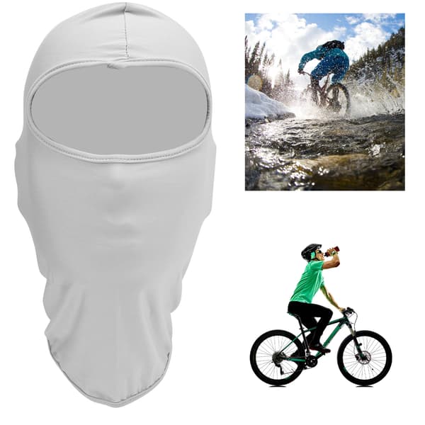 Utendørs sykling polyester hode ansiktsdeksel UV-beskyttelse hodeskjerf multifunksjonell (grå)