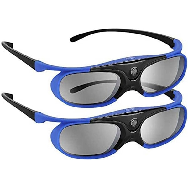 DLP 3D Glasses, 144Hz Rechargeable 3D Active Shutter Glasses for All DLP-Link 3D Projectors, Can't Used for TVs