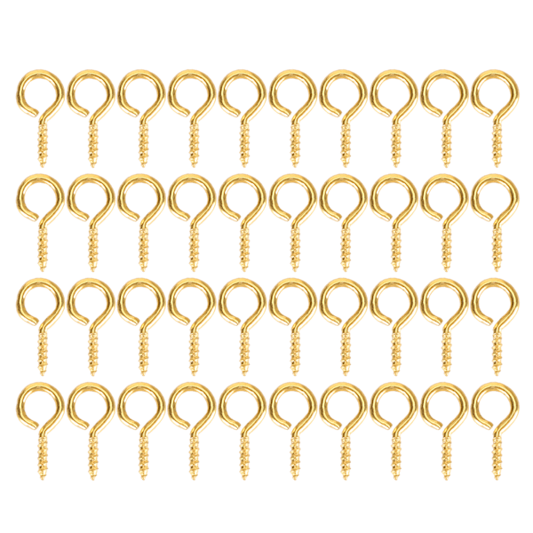 200 stk. Perleskrueøye Pin Pendant Connector Skrue Spike DIY Making Smykketilbehør Gull