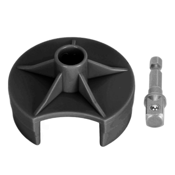 Stickmaskinadapter Snabb Stick Ersättningsbar Virkmaskinadapter med Hex Bit DIY Nål Virkning Borr Kraftfäste Svart